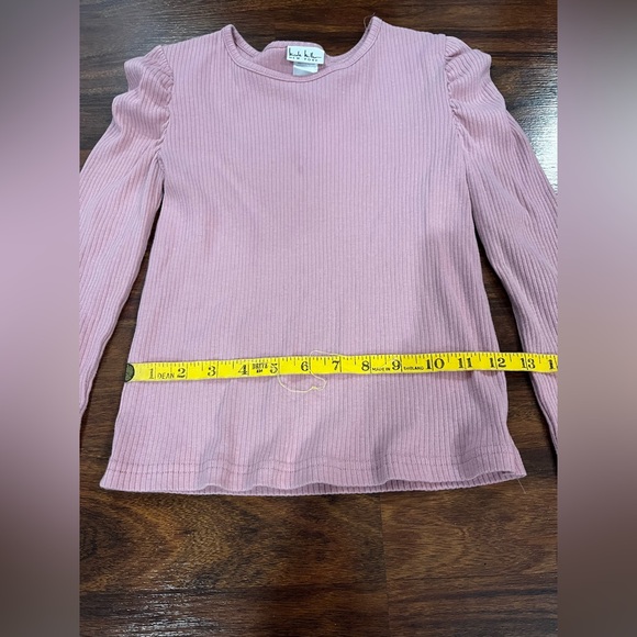 Nicole Miller Dusty Pink Ribbed Blouse - Picture 5 of 7